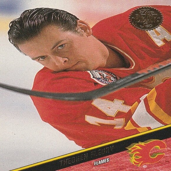 Theoren Fleury  NHL Hockey Card Collection - 10 NHL Hockey Cards - Picture 2 of 11